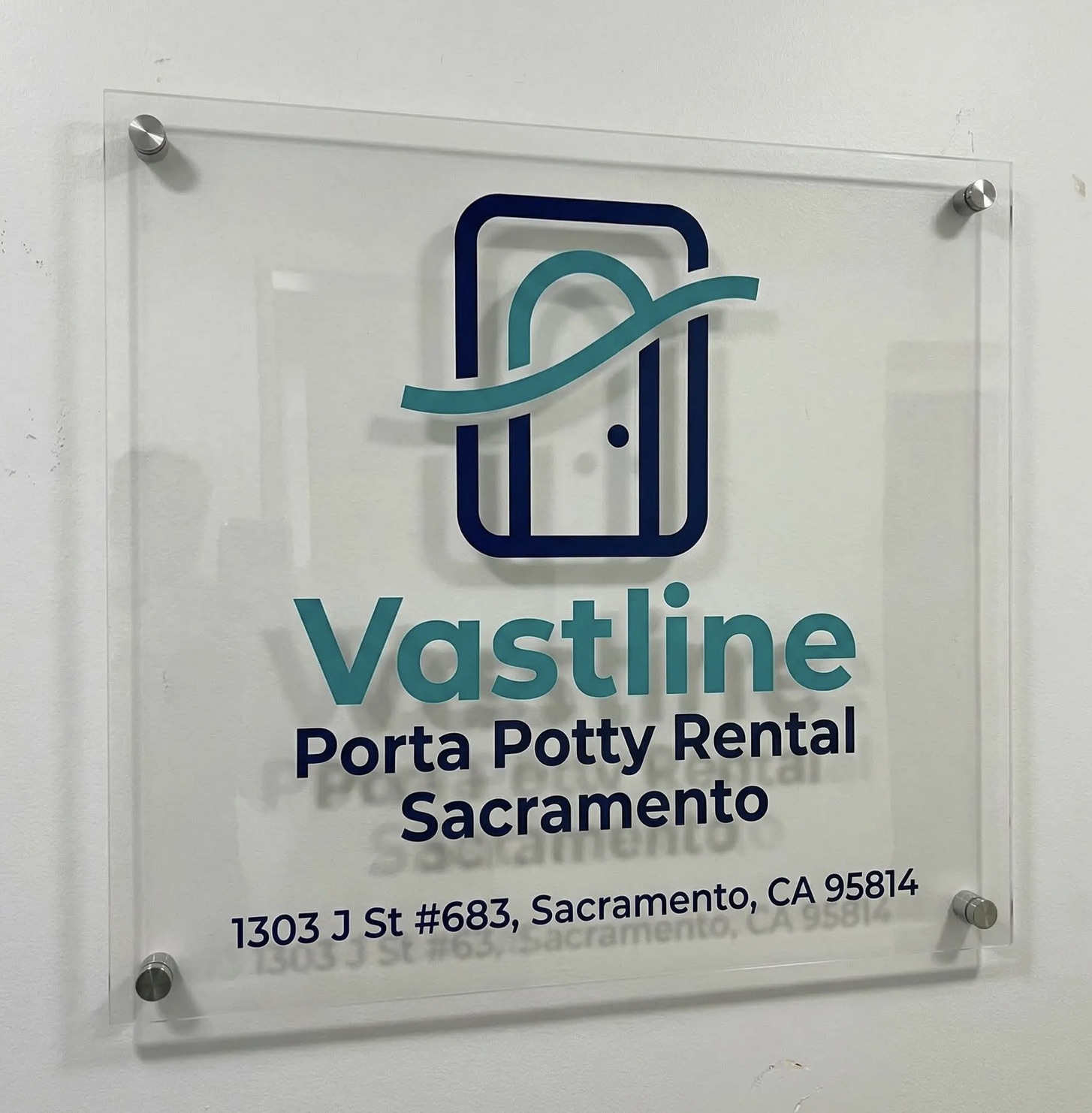 Vastline Porta Potty Rental Sacramento Signage